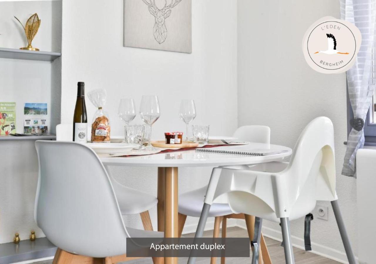 Appartements Duplex 3 Et 4 Personnes - Climatisation - Village Elu Parmi Les "Plus Beaux Villages De France" - Route Des Vins - Centre Alsace Bergheim Buitenkant foto