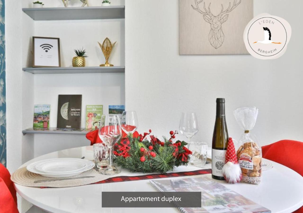 Appartements Duplex 3 Et 4 Personnes - Climatisation - Village Elu Parmi Les "Plus Beaux Villages De France" - Route Des Vins - Centre Alsace Bergheim Buitenkant foto