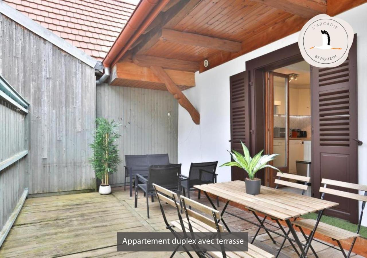 Appartements Duplex 3 Et 4 Personnes - Climatisation - Village Elu Parmi Les "Plus Beaux Villages De France" - Route Des Vins - Centre Alsace Bergheim Buitenkant foto
