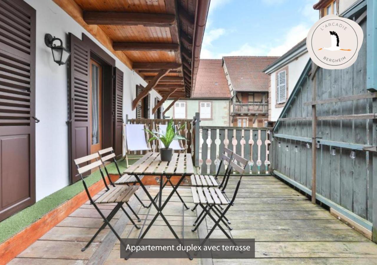 Appartements Duplex 3 Et 4 Personnes - Climatisation - Village Elu Parmi Les "Plus Beaux Villages De France" - Route Des Vins - Centre Alsace Bergheim Buitenkant foto