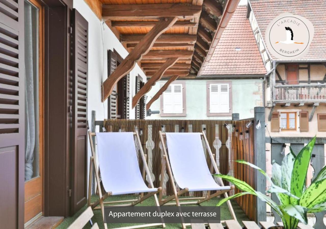 Appartements Duplex 3 Et 4 Personnes - Climatisation - Village Elu Parmi Les "Plus Beaux Villages De France" - Route Des Vins - Centre Alsace Bergheim Buitenkant foto
