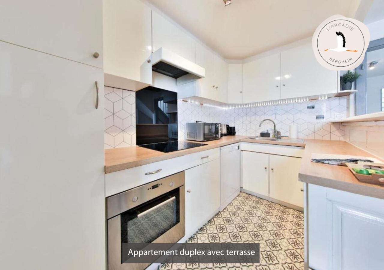 Appartements Duplex 3 Et 4 Personnes - Climatisation - Village Elu Parmi Les "Plus Beaux Villages De France" - Route Des Vins - Centre Alsace Bergheim Buitenkant foto
