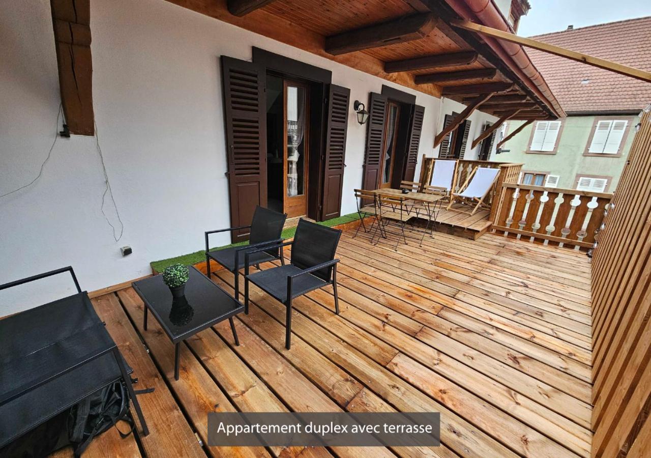 Appartements Duplex 3 Et 4 Personnes - Climatisation - Village Elu Parmi Les "Plus Beaux Villages De France" - Route Des Vins - Centre Alsace Bergheim Buitenkant foto